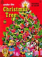 under the christmas tree picture to color