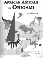john montroll african animals in origami