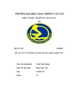 ĐỒ ÁN TỐT NGHIỆP CƠ ĐIỆN TỬ XỬ LÝ TÍN HIỆU ÂM THANH VỚI VI ĐIỀU KHIỂN PIC