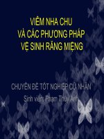 viêm nha chu và cách chăm sóc răng miệng