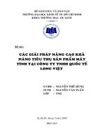 các giải pháp nâng cao khả năng tiêu thụ sản phẩm máy tính tại công ty tnhh quốc tế long việt