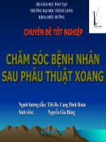 chăm sóc bệnh nhân sau phẫu thuật mổ xoang ppt (1)