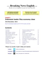 economy class (bài tập tiếng anh ngắn) cho tự học tiếng anh