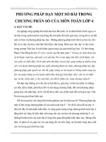 Phương pháp dạy một số bài trong chương phân số của môn toán lớp 4