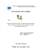 một số giải pháp xây dựng và phát triển thương hiệu công ty cổ phần chế biến hàng xuất khẩu cầu tre