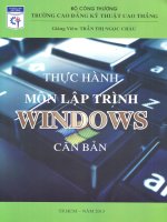 Thực hành môn lập trình windows căn bản