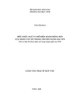 biểu thức ngữ vi thể hiện hành động hỏi của nhân vật nữ trong truyện ngắn sau 1975_luận văn thạc sĩ ngữ văn