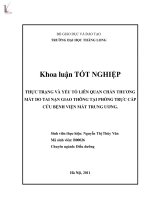 thực trạng và yếu tố liên quan chấn thương mắt do tai nạn giao thông tại phòng trực cấp cứu bệnh viện mắt trung ương