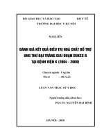đánh giá kết quả điều trị hoá chất bổ trợ  ung thư đại tràng giai đoạn dukes b tại bệnh viện k (2004 - 2009)