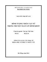 hình tượng nhân vật nữ trong truyện ngắn lê minh khuê