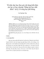 tổ chức dạy học theo góc nội dung kiến thức các lực cơ học chương “động lực học chất điểm” vật lý 10 trung học phổ thông