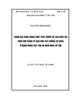 đánh giá chức năng thất trái trước và sau điều trị phối hợp bằng tế bào gốc tuỷ xương tự thân ở bệnh nhân suy tim do nhồi máu cơ tim