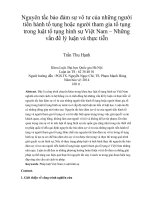 nguyên tắc bảo đảm sự vô tư của những người tiến hành tố tụng hoặc người tham gia tố tụng trong luật tố tụng hình sự việt nam – những vấn đề lý luận và thực tiễn