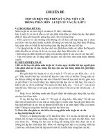 Chuyên đề Một biện pháp rèn kĩ năng luyện từ và và câu lớp 2