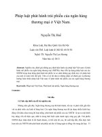 pháp luật phát hành trái phiếu của ngân hàng thương mại ở việt nam