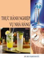 Thực hành nghiệp vụ nhà hàng