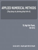 ứng dụng các phương pháp tính số