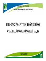 phương pháp tính toán chỉ số chất lượng không khí