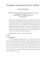 thi pháp trò chơi trong lolita của v. nabokov