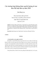 các trường hợp không được quyền hưởng di sản theo bộ luật dân sự năm 2005