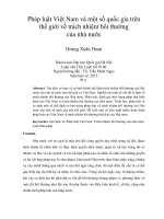 pháp luật việt nam và một số quốc gia trên thế giới về trách nhiệm bồi thường của nhà nước