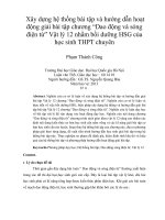 xây dựng hệ thống bài tập và hướng dẫn hoạt động giải bài tập chương “dao động và sóng điện từ” vật lý 12 nhằm bồi dưỡng hsg của học sinh thpt chuyên