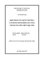 biện pháp xây dựng trường cao đẳng bách khoa đà nẵng thành tổ chức biết học hỏi