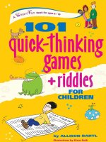 quick thinking games riddles for children
