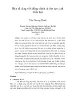 rèn kĩ năng viết đúng chính tả cho học sinh tiểu học