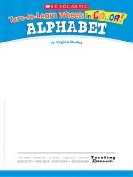 turn to learn wheels in color alphabet