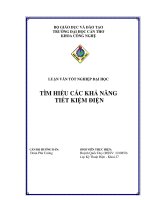 ĐỒ ÁN TỐT NGHIỆP KỸ THUẬT ĐIỆN TÌM HIỂU CÁC KHẢ NĂNG TIẾT KIỆM ĐIỆN