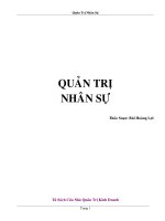 tổng quan quản trị nhân sự