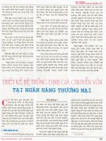 thiết kế hệ thống định giá chuyển vốn tại ngân hàng thương mại