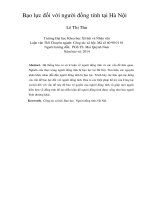 bạo lực đối với người đồng tính tại hà nội