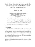 quản lý hoạt động giáo dục hướng nghiệp cho học viên trung tâm giáo dục thường xuyên sơn tây, thành phố hà nội