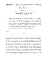 pháp luật về ngân hàng liên doanh ở việt nam