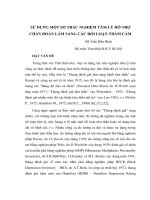 sử dụng một số trắc nghiệm tâm lý hỗ trợ chẩn đoán lâm sàng các rối loạn trầm cảm