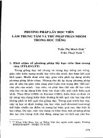 phương pháp lấy học viên làm trung tâm và thủ pháp phân nhóm trong học tiếng anh