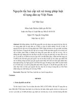 nguyên tắc hai cấp xét xử trong pháp luật tố tụng dân sự việt nam