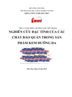 tìm hiểu chất bảo quản trong kem dưỡng da