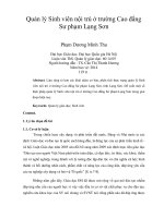 quản lý sinh viên nội trú ở trường cao đẳng sư phạm lạng sơn