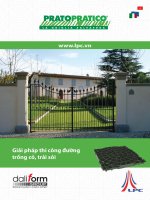 giải pháp thi công đường trồng cỏ, trải sỏi