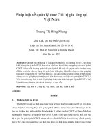 pháp luật về quản lý thuế giá trị gia tăng tại việt nam