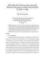 biện pháp phát triển ứng dụng công nghệ thông tin trong quản lý trường trung cấp nghề kỹ thuật xi măng