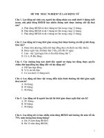 đê thi trắc nghiệm về lao động nữ