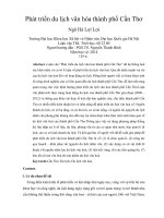 phát triển du lịch văn hóa thành phố cần thơ