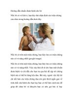 Hướng dẫn chuẩn đoán bệnh cho bé