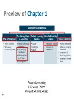 Financial accounting chapter 01 accounting in action