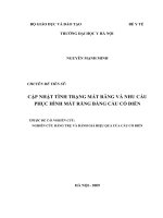 cập nhật tình trạng mất răng và nhu cầu phục hình mất răng bằng cầu cổ điển