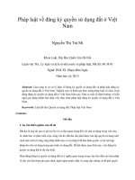 pháp luật về đăng ký quyền sử dụng đất ở việt nam